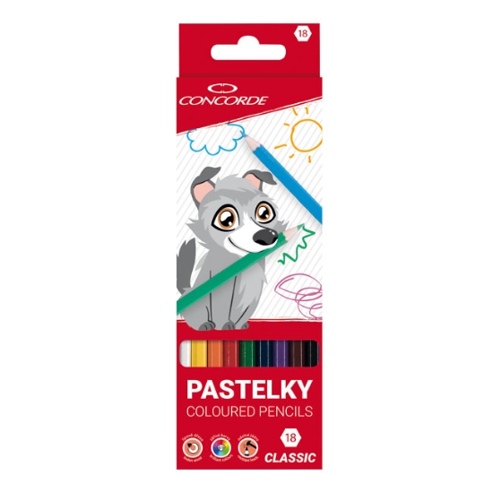 Obrázek Pastelky CONCORDE Classic / sada 18 ks