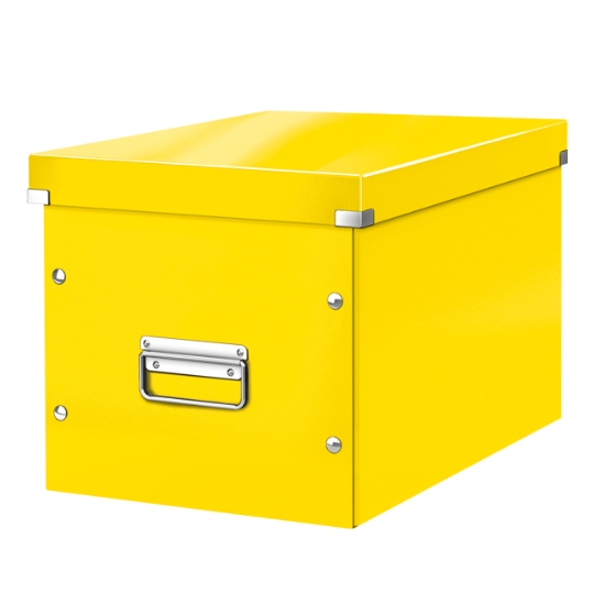 Obrázek Čtvercová krabice Leitz Click&Store, velikost L (A4), žlutá