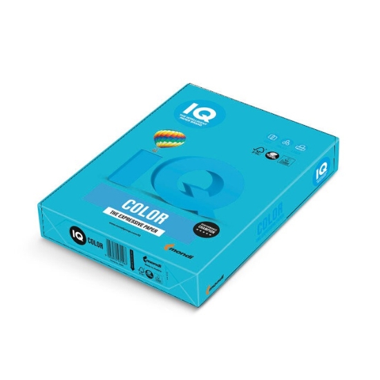 Obrázek IQ COLOR A4 120g / 250l  č. AB48 - intenzivně azurová