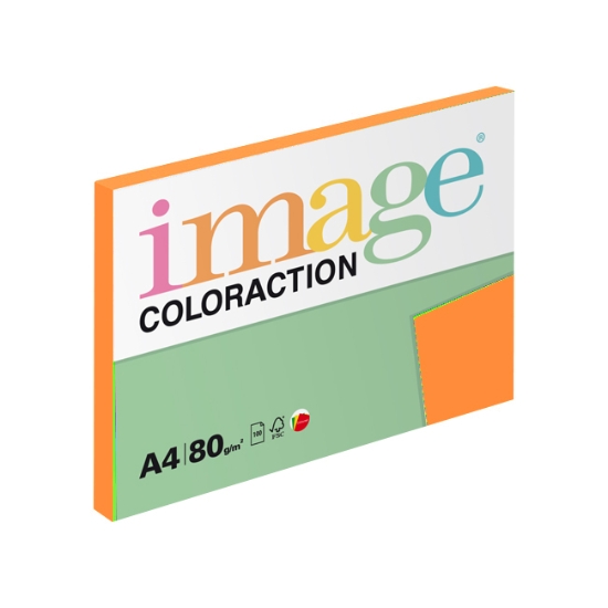 Obrázek Papír barevný IMAGE COLORACTION A4/80g - cihlově oranžová / 100 listů