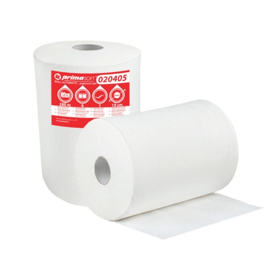 Obrázek Utěrky papírové Roll-automatic, 1vr.celulóza, 270 m/19 cm/20 cm (020301)