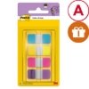 Obrázek Záložky Post-it 15,8 x 38,1 mm/ modrá/žlutá/růžová/fialová / 4 ks