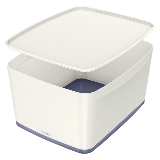 Obrázek Úložný box s víkem Leitz MyBox®, velikost L - bílý