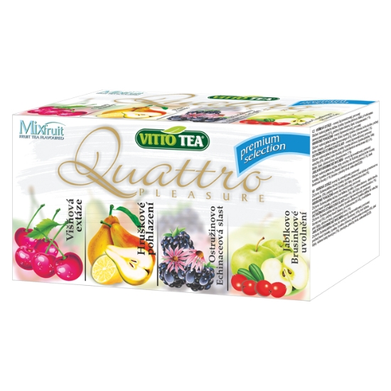 Obrázek Čaj Vitto Tea Quatro pleasure - premium selection / 20 sáčků
