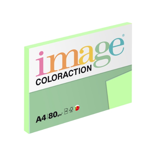 Obrázek Papír barevný IMAGE COLORACTION A4/80g - pastelově sv. zelená / 100 listů