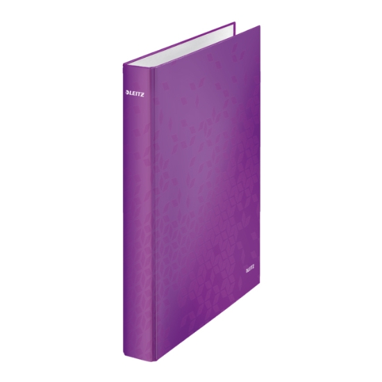 Obrázek Kroužkový pořadač Leitz WOW, A4+, 2DR/25mm - purpurová