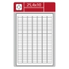 Obrázek Etiketa L 25,4 x 10 mm A4 - bílá / 100 archů