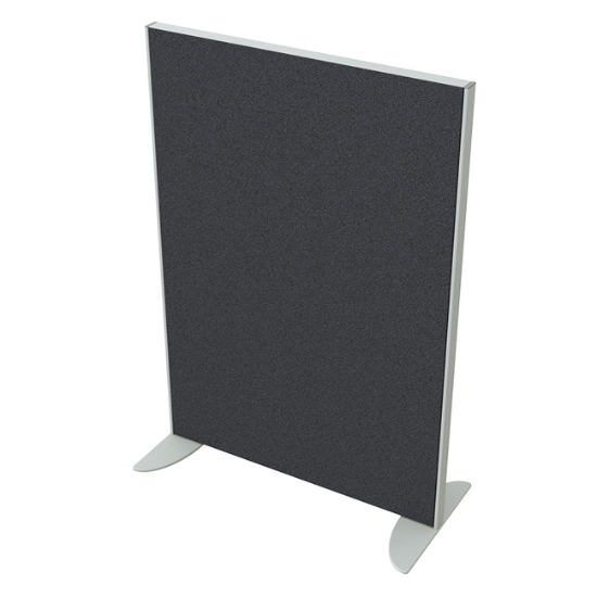 Obrázek Paraván AKUSTIK příčkový 80 cm (v 118 cm) - osazený dvěma koncovými sloupky - antracit
