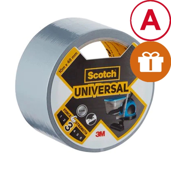 Obrázek Páska UNIVERSAL Scotch Duct Tape 48 mm x 10 m - stříbrná