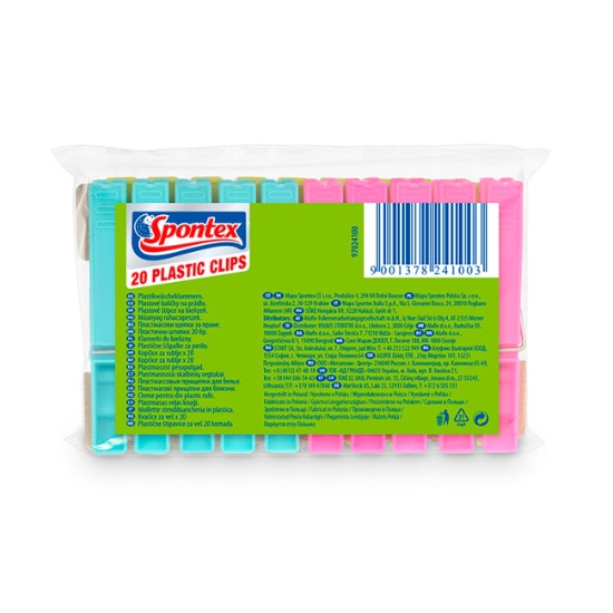 Obrázek Kolíčky na prádlo SPONTEX / 20 ks