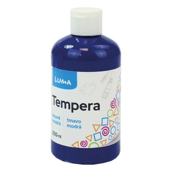 Obrázek Barvy temperové LUMA 250ml modrá tmavě