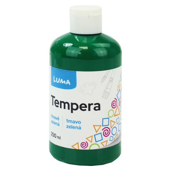 Obrázek Barvy temperové LUMA 250ml zelená tmavě