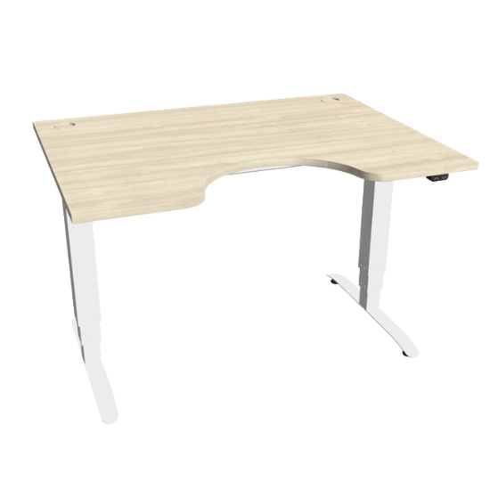 Obrázek Stůl výškově stavitelný MSE 3 1200 - akát / šedý kov