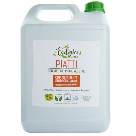 Obrázek Prostředek na ruční mytí nádobí, ekologický, L’ECOLOGICO, 5 l