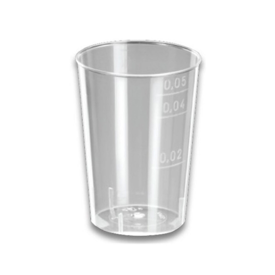 Obrázek Kelímek 2 cl, 4 cl, 5 cl - čirá / 40 ks