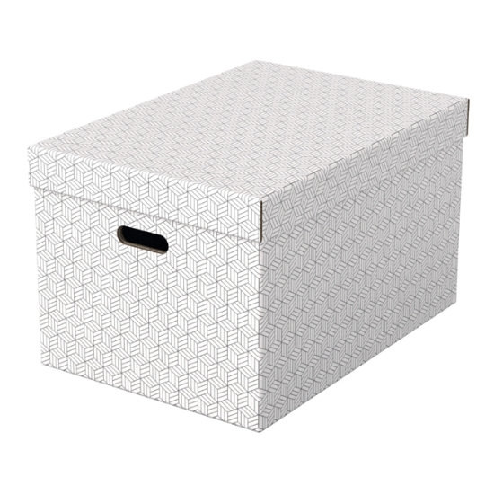Obrázek Box úložný Esselte Home, vel. L - bílá / 3 ks