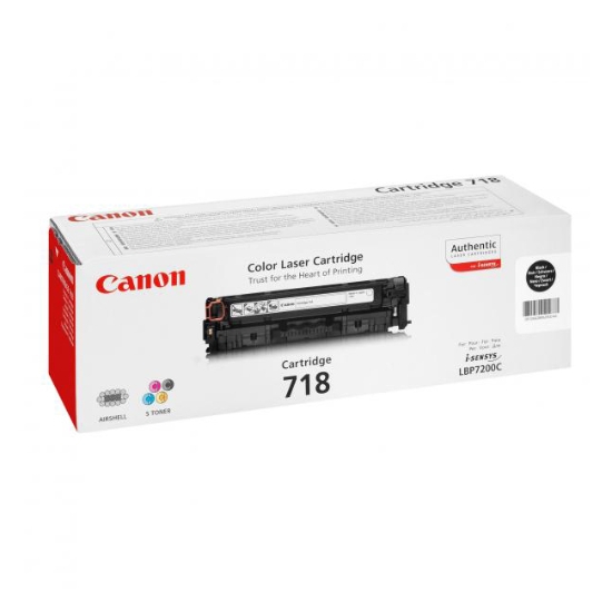 Obrázek Canon originální toner CRG718, black, 3400str., 2662B002