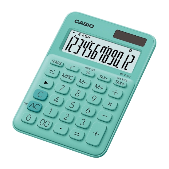 Obrázek Kalkulátor stolní CASIO MS 20 UC GN - zelený