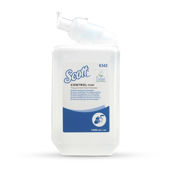 Obrázek Pěnové mýdlo SCOTT CONTROL, bez parfemace, čirá /  6 x 1l láhev