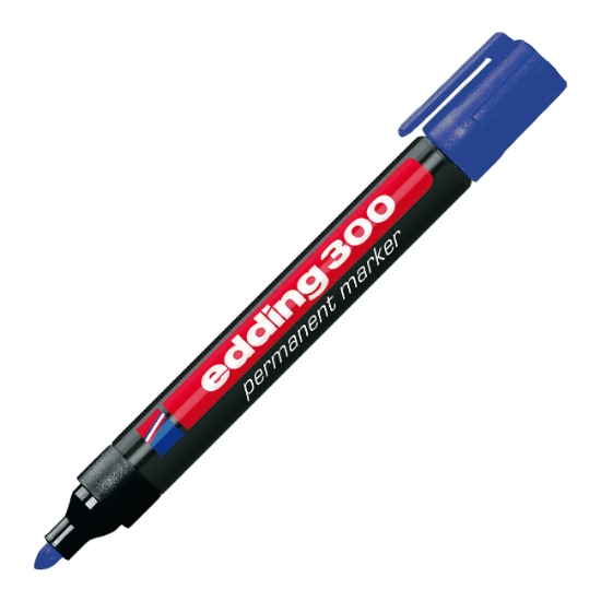 Obrázek Popisovač univerzální permanentní Edding 300 permanent marker - modrá