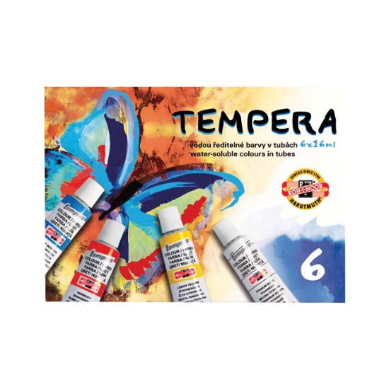 Obrázek Temperové barvy v tubě / 6ks