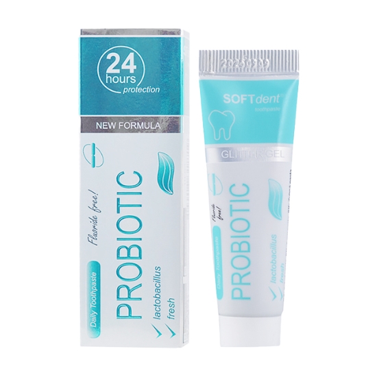 Obrázek SOFTdent zubní pasta PROBIOTIC MINI, 10 ml