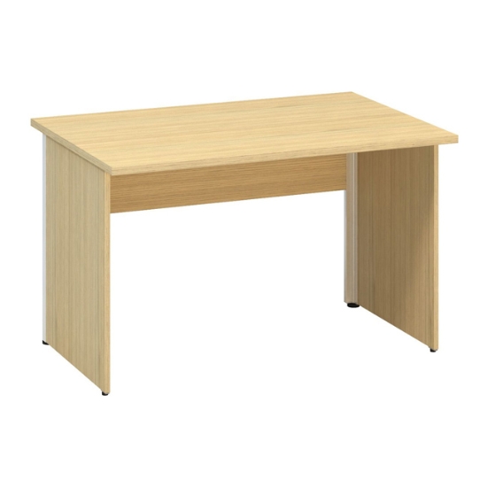 Obrázek ALFA 100 stůl kancelářský 101 - bub / podnož eloxovaný hliník
