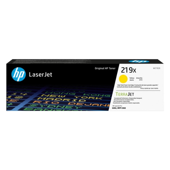 Obrázek HP TerraJet originální toner W2192X, HP 219X, yellow, 2500str.
