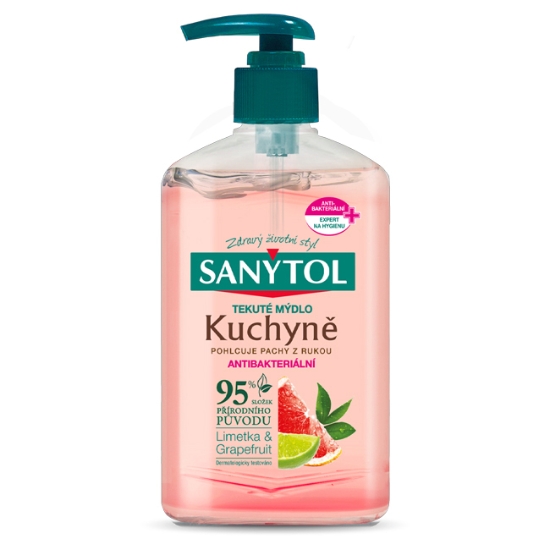 Obrázek Mýdlo antibakteriální do kuchyně SANYTOL 250 ml
