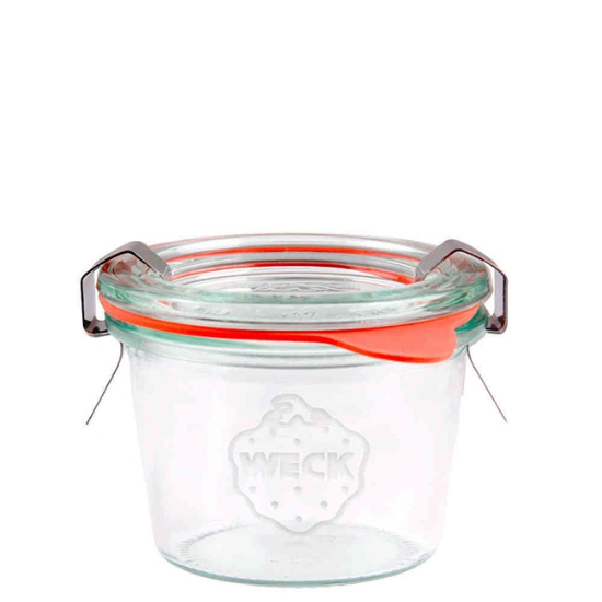 Obrázek Zavařovací sklenice Weck Mini-Sturz 80 ml, víčko ø 60 mm s příslušenstvím / 12 ks