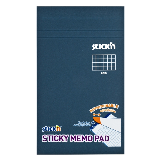 Obrázek Blok samolepící  STICK 'N 190,5x114 mm bílý čtverečkovaný