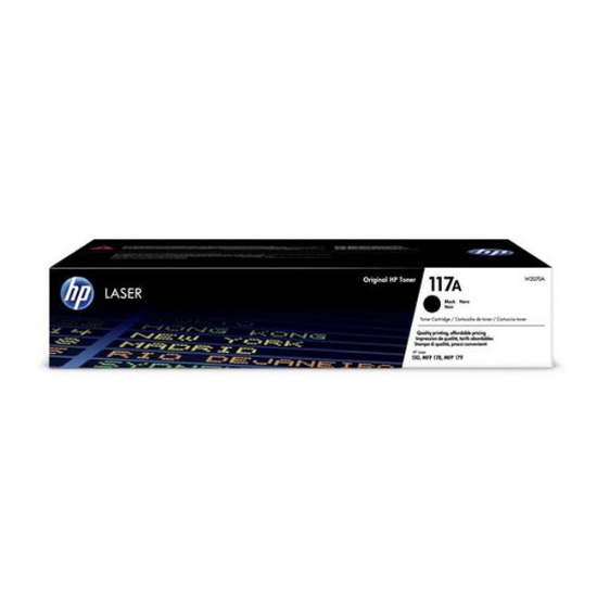 Obrázek HP originální toner W2070A, black, 1000str., HP 117A