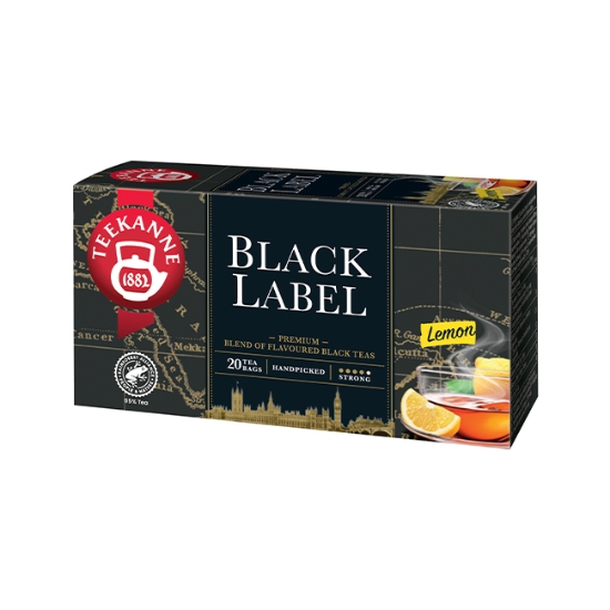 Obrázek Čaj Teekanne Black Label Lemon / 20 sáčků
