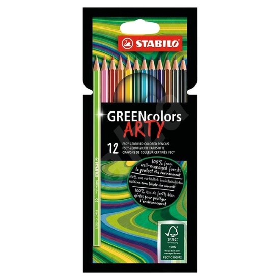 Obrázek Pastelky STABILO GREENcolors "ARTY"/12ks