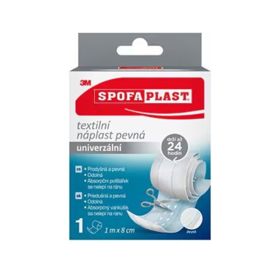 Obrázek Náplast textilní pevná SPOFAPLAST 264 - 8 cm x 1m