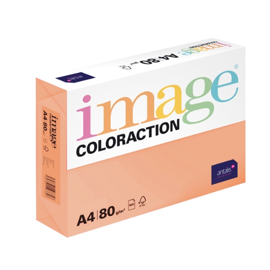 Obrázek Papír barevný IMAGE COLORACTION A4 80g SA24 - lososová / 500 listů