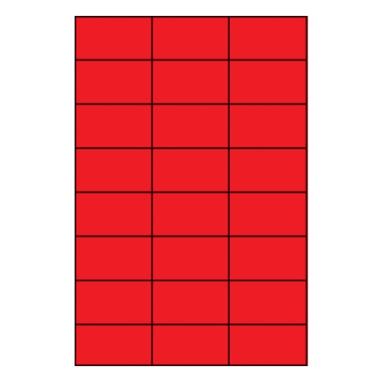 Obrázek Etiketa APLI 70 x 37 mm A4 - červená / 20 archů