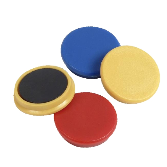 Obrázek Magnety průměr 32 mm - mix barev / 4 ks
