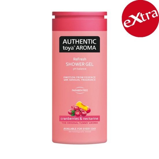 Obrázek Sprchový gel AUTHENTIC cranberries & nectarine 400 ml