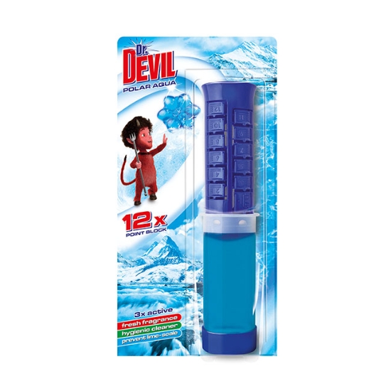 Obrázek Dr. DEVIL 3in1 WC POINT BLOCK Polar aqua