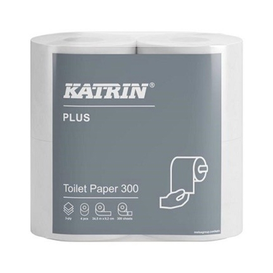Obrázek Toaletní papír Katrin Plus 3 vrstvý / 4 ks (93939 / 97388)
