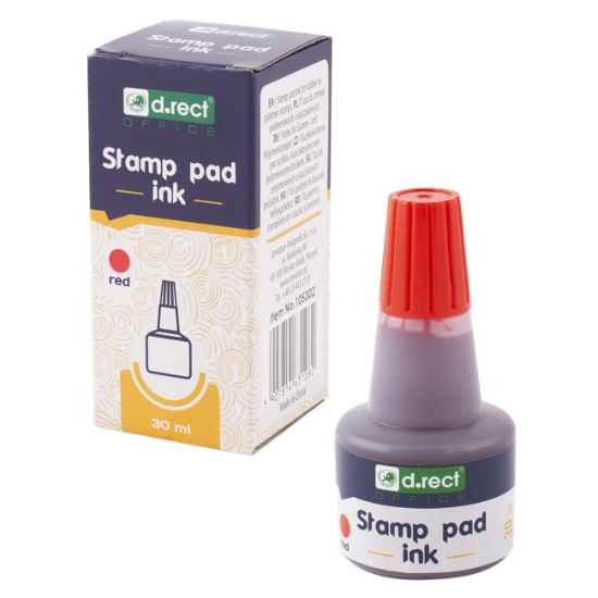 Obrázek Barva razítková 30 ml - červená