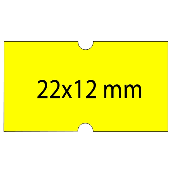 Obrázek Etiketa COLA-PLY 22 x 12 mm - žlutá / 1250 etiket