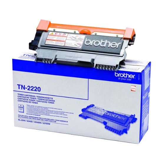 Obrázek Brother originální toner TN2220, black, 2600str.