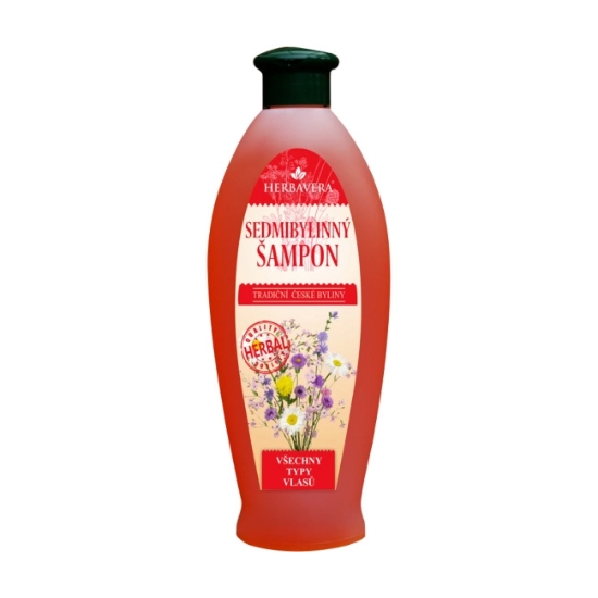 Obrázek Šampon sedmibylinný HERBAVERA s panthenolem 550 ml