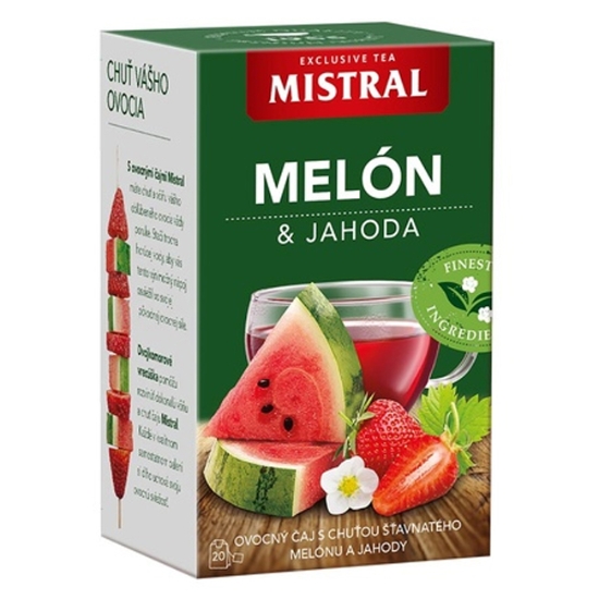 Obrázek Čaj BOP Mistral Meloun a jahoda 40 g / 20 sáčků