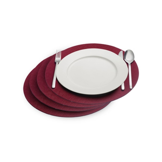 Obrázek Prostírání COZY Ø 35 cm - červená / 4 ks