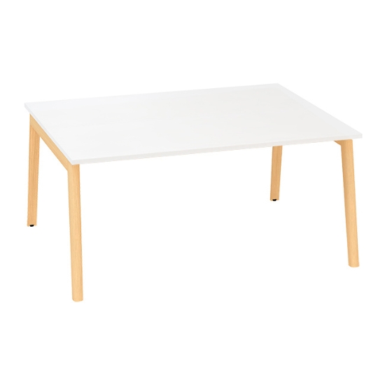 Obrázek Stůl kancelářský Bench ALFA ROOT 1600x1600 - bílá