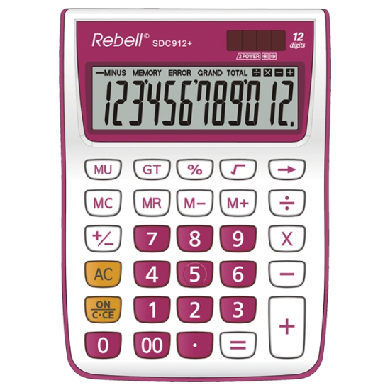 Obrázek Kalkulátor REBELL SDC912+ - růžová