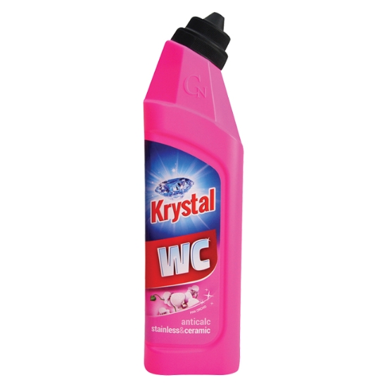 Obrázek KRYSTAL WC růžový Summer flowers - nerez a keramika, 750 ml